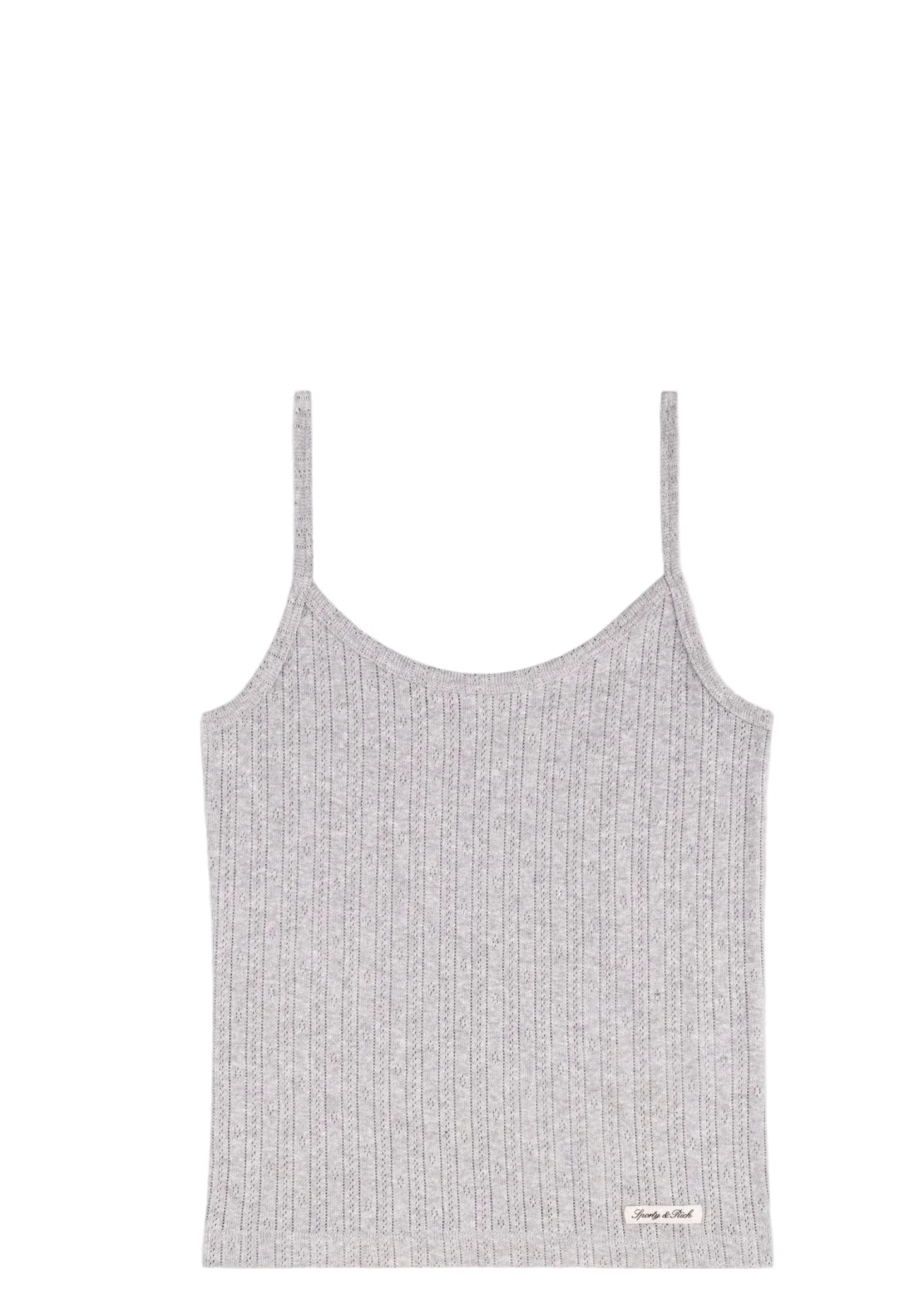 Signature Logo Pointelle Tank