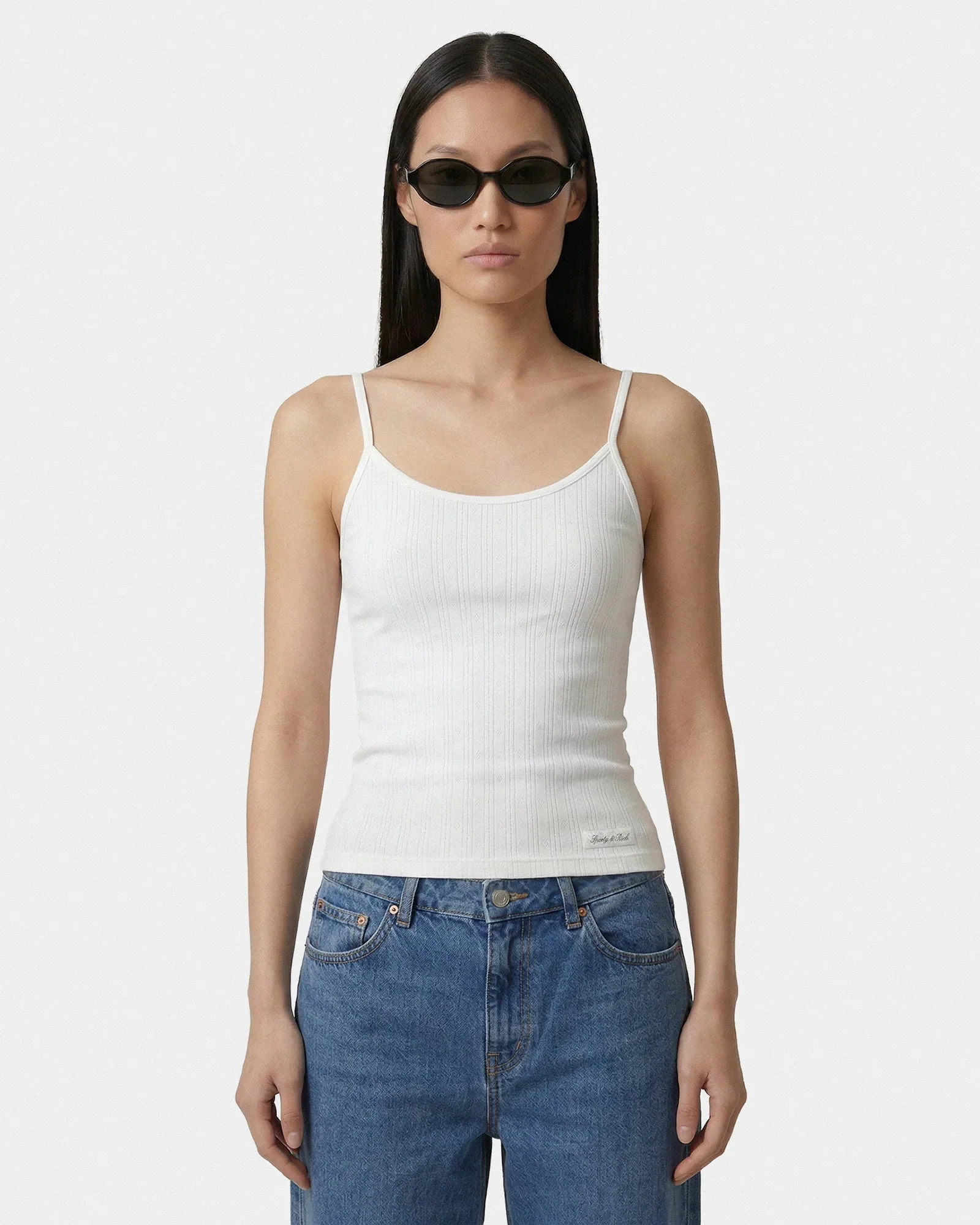 Signature Logo Pointelle Tank - Image 2