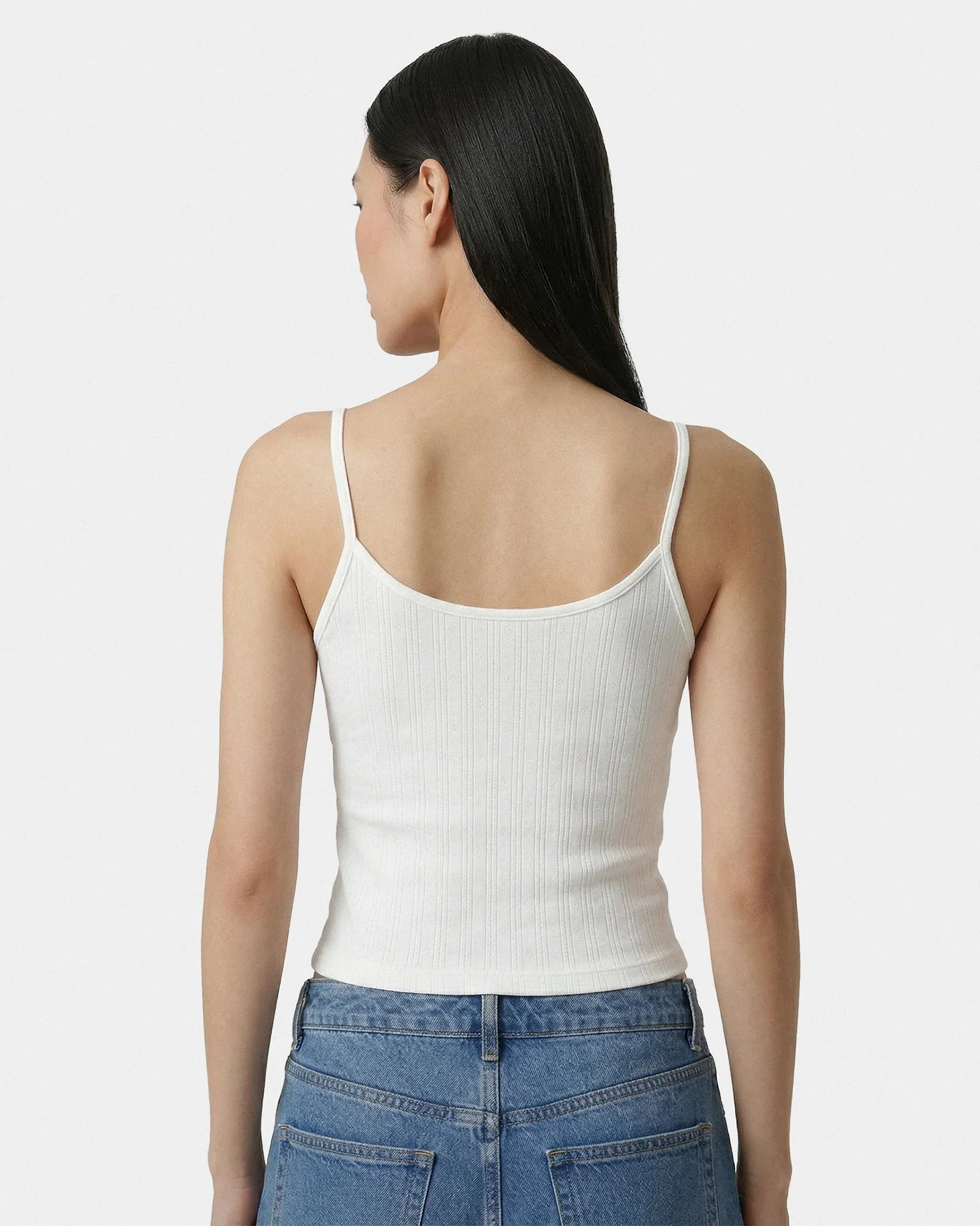 Signature Logo Pointelle Tank - Image 3