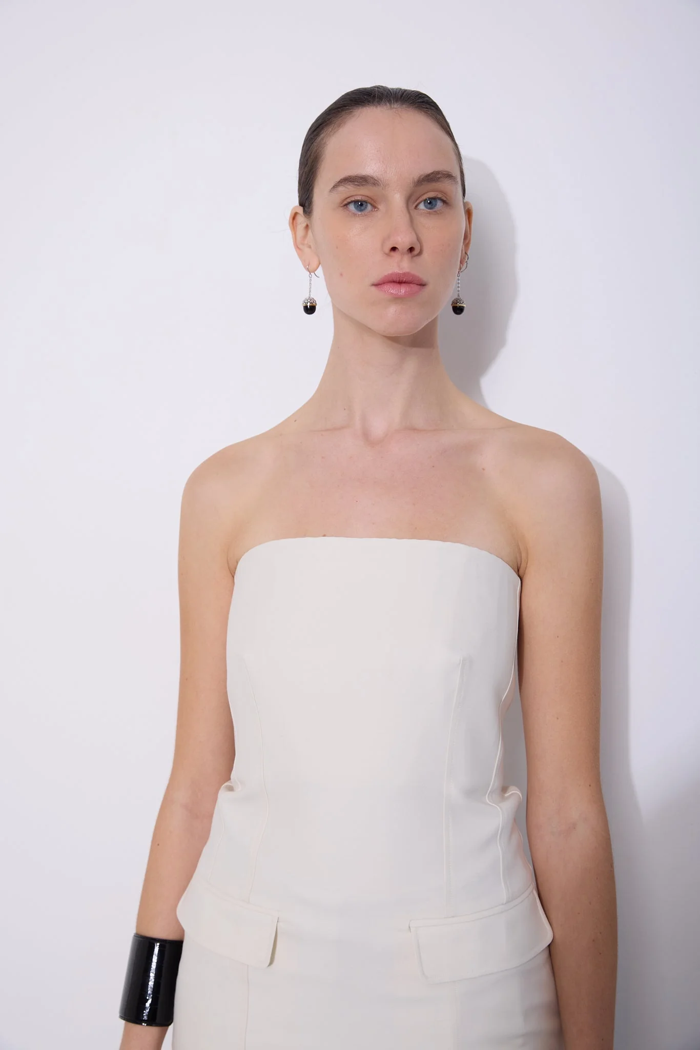 Strapless Crepe Pocket Top - Image 3