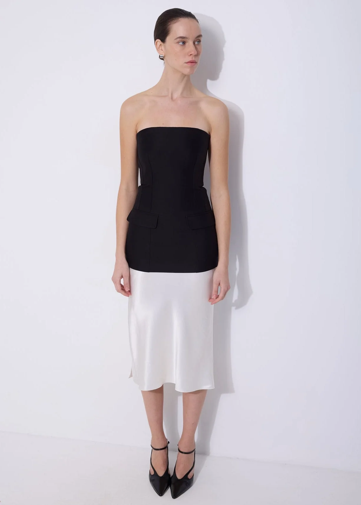 Strapless Crepe Pocket Top - Image 2