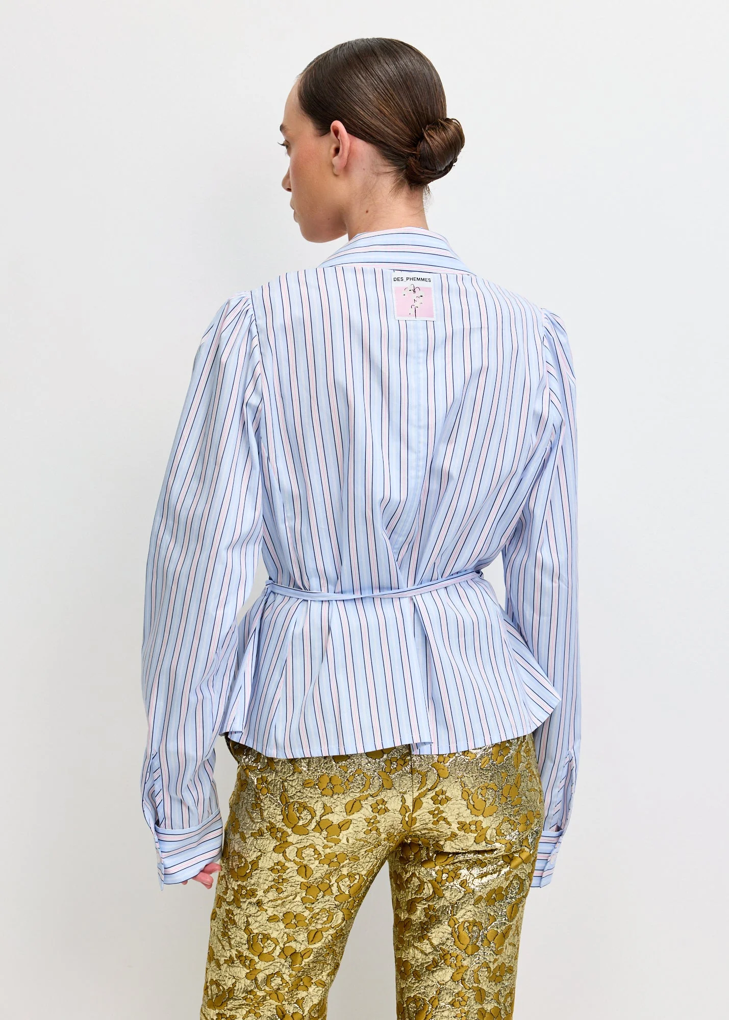 Striped Popeline Top - Image 3