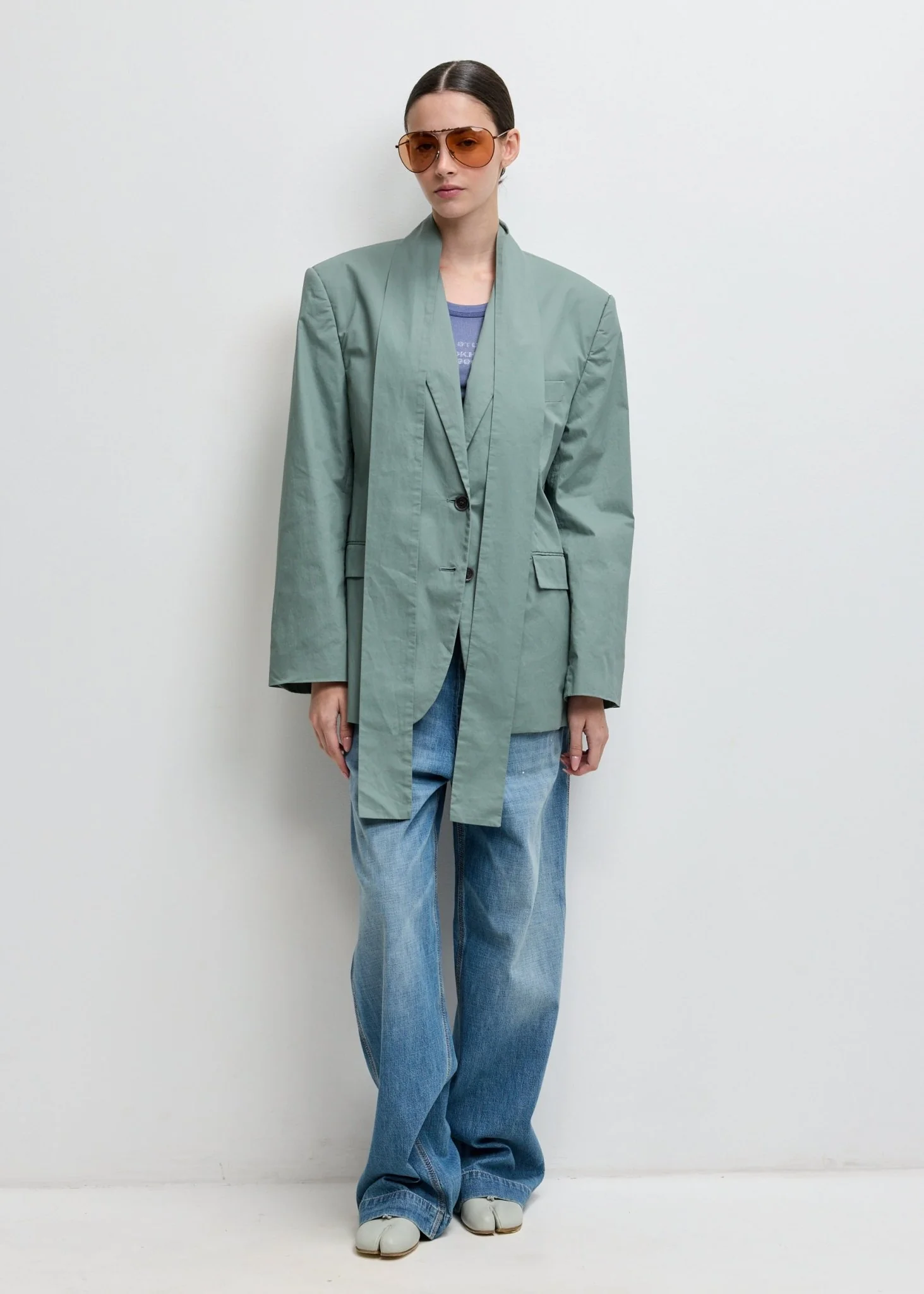 Suit Jacket With Scarf - Image 3