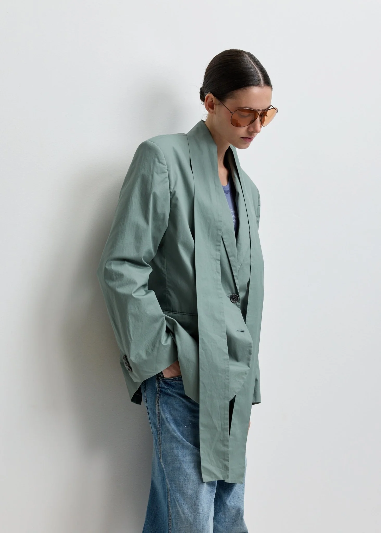 Suit Jacket With Scarf - Image 5