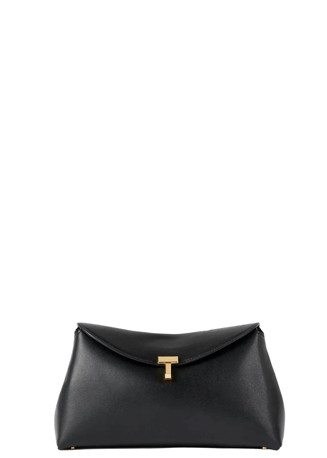 T-Lock Leather Clutch