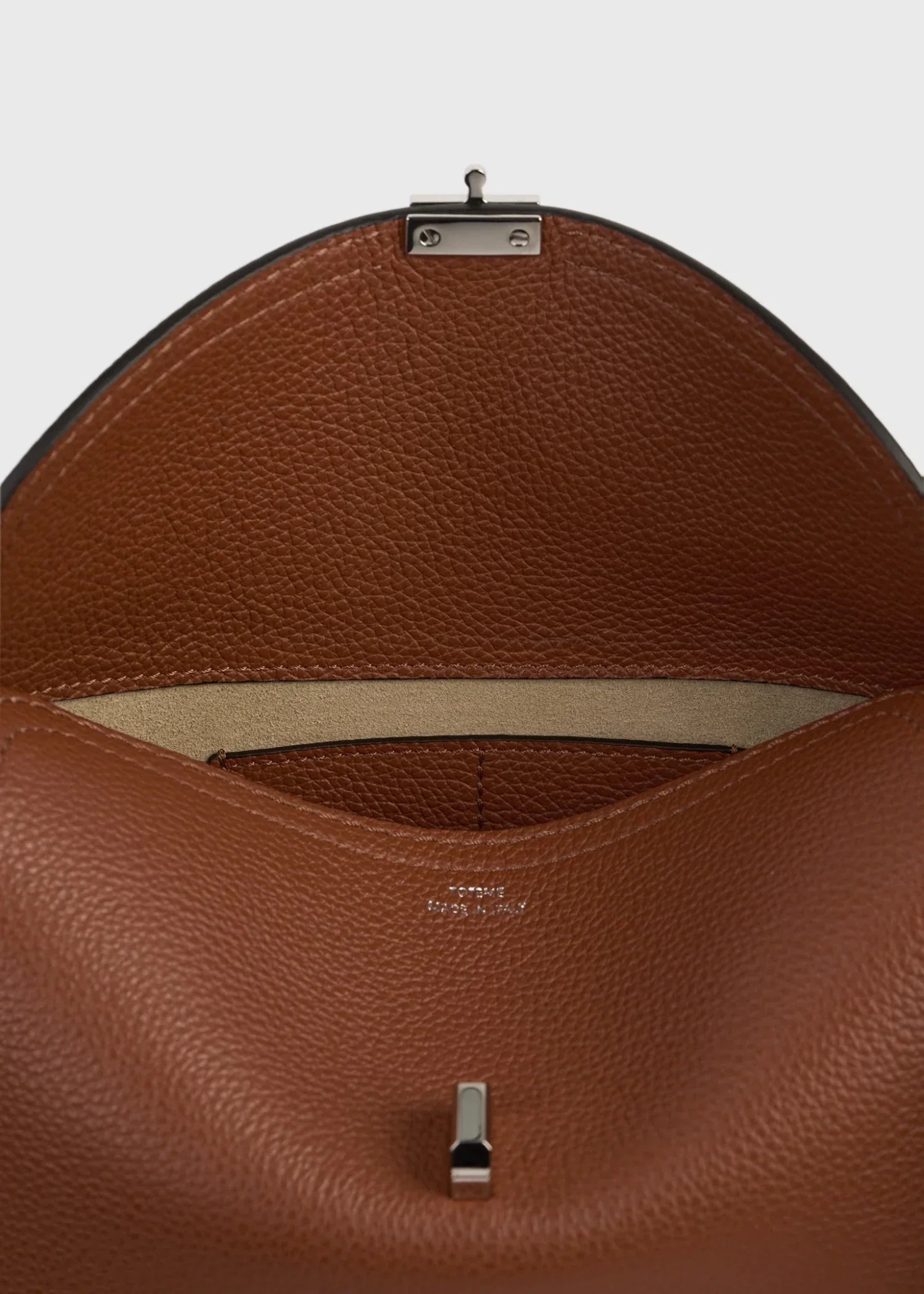 T-Lock Grained-Leather Clutch - Image 6