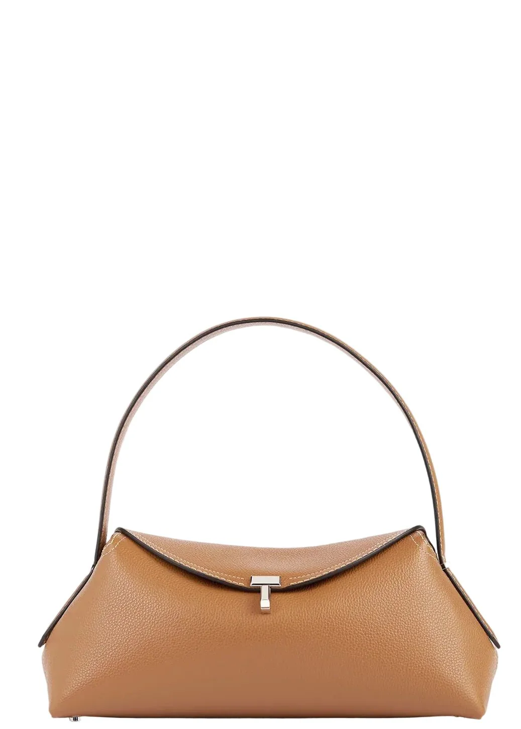 T-Lock Grained-Leather Shoulder