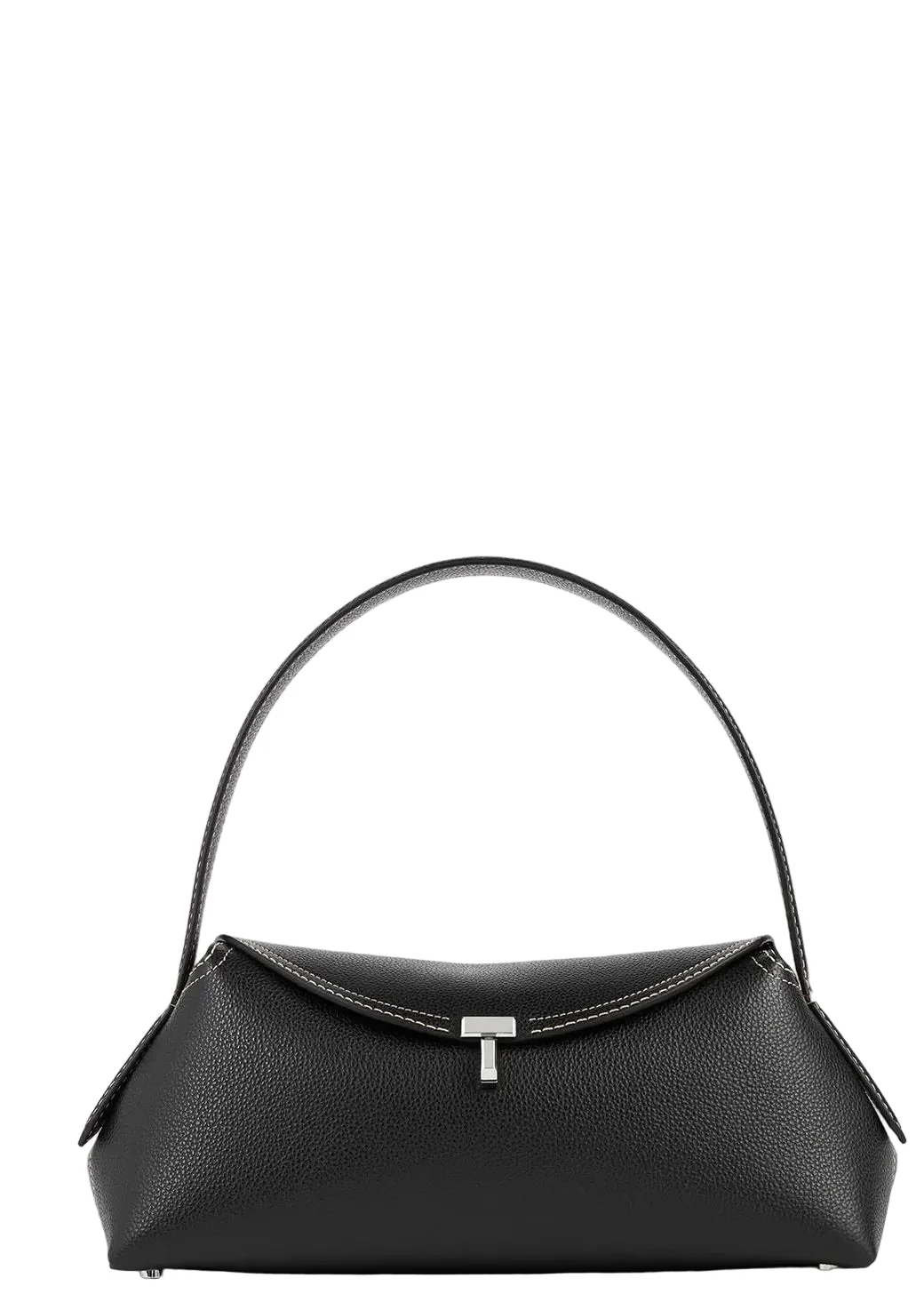T-Lock Grained-Leather Shoulder