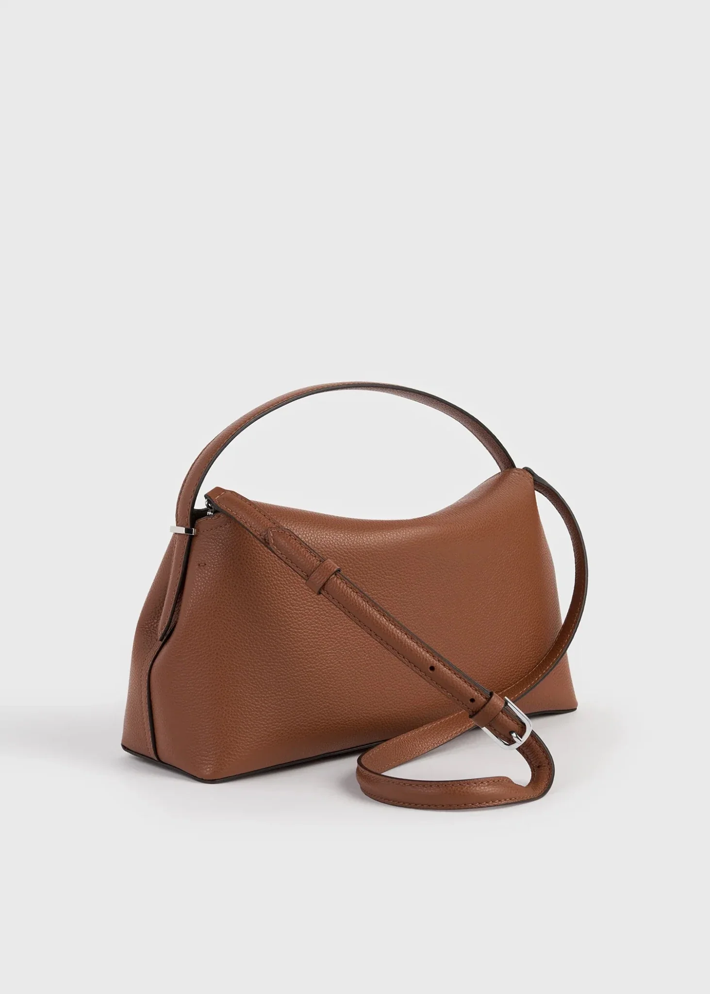 T-Lock Grained-Leather Top Handle - Image 5