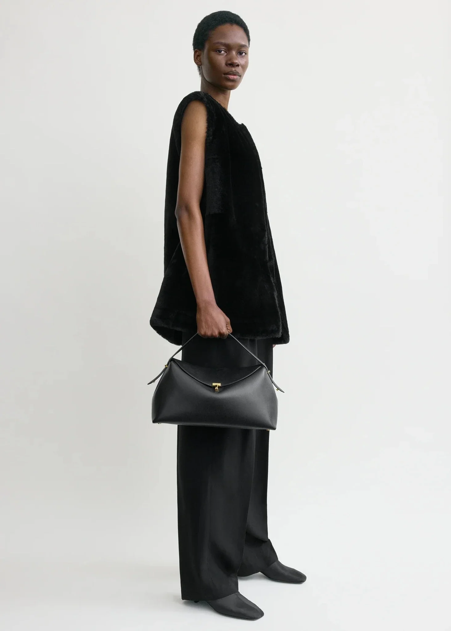 T-Lock Leather Top Handle - Image 2