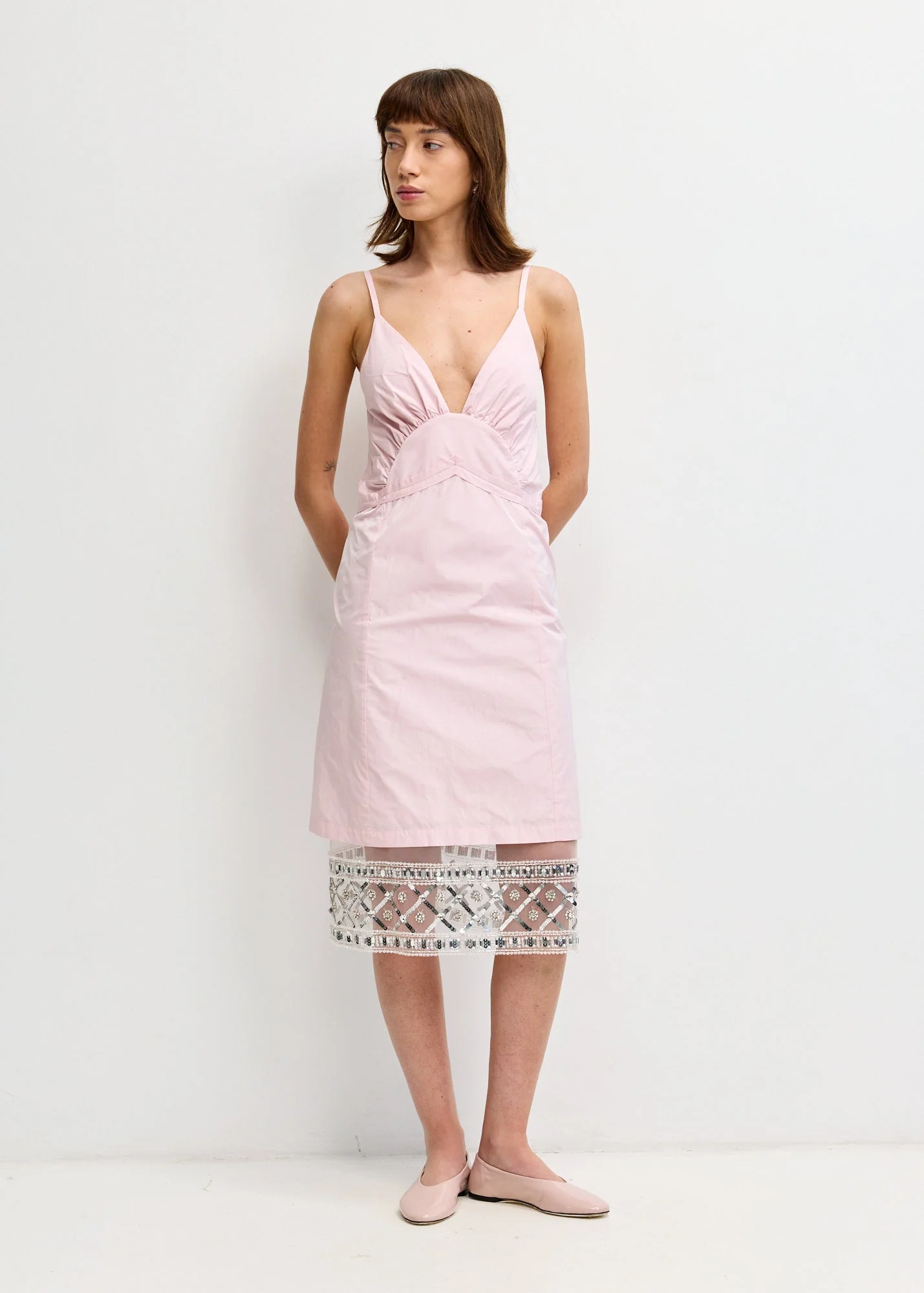 Tafeta Strap Dress - Image 4