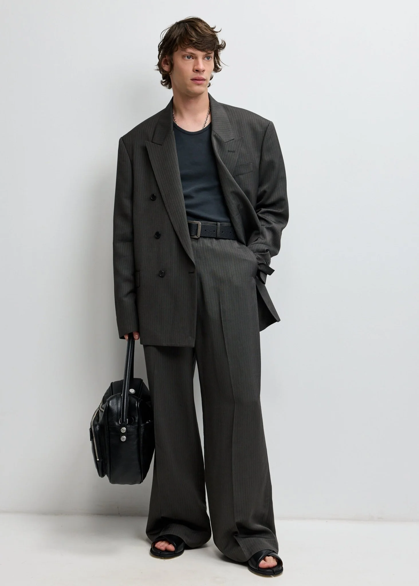 Tailored Herringbone Pants - Image 2