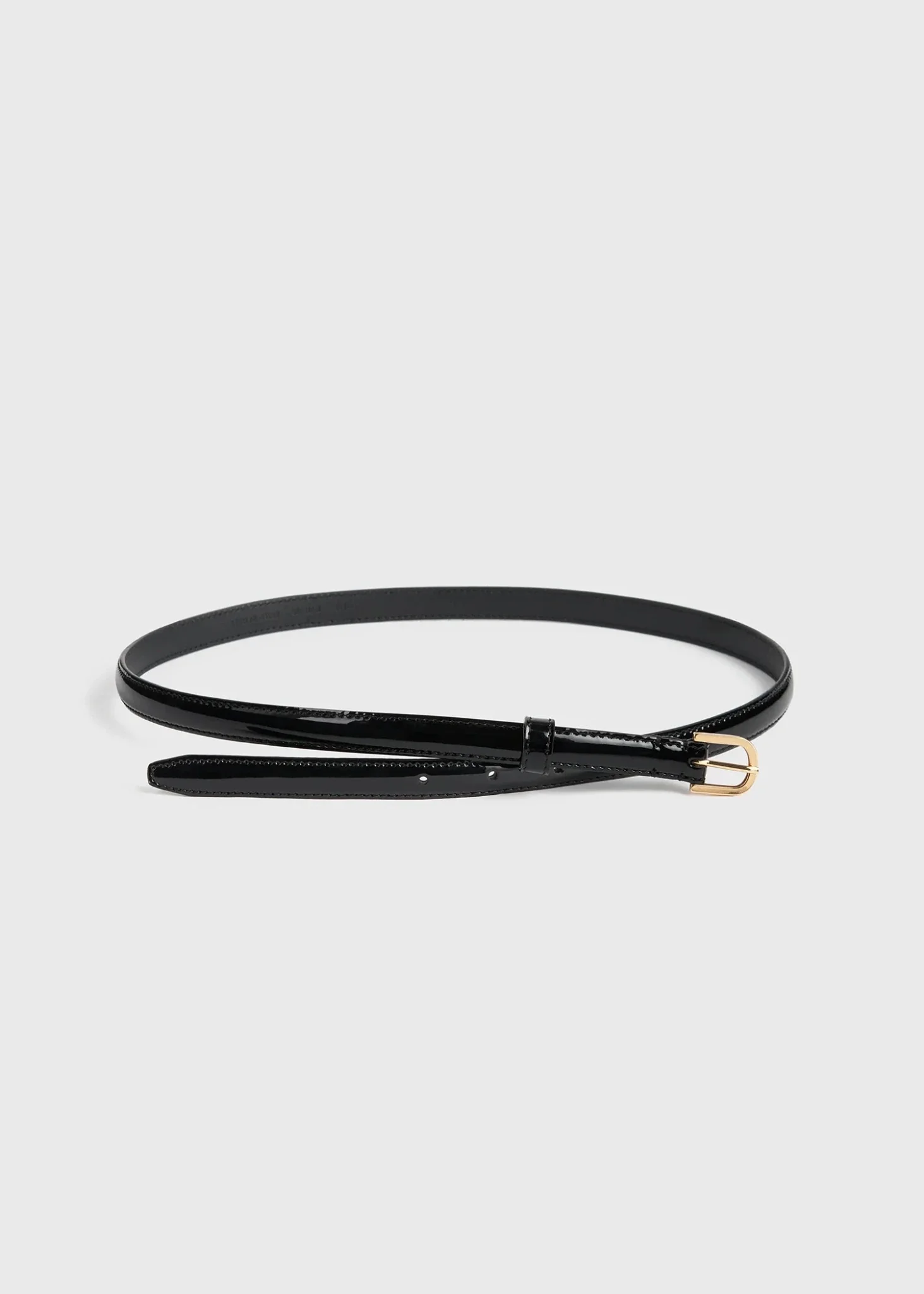 Thin Patent-Leather Trouser Belt - Image 3