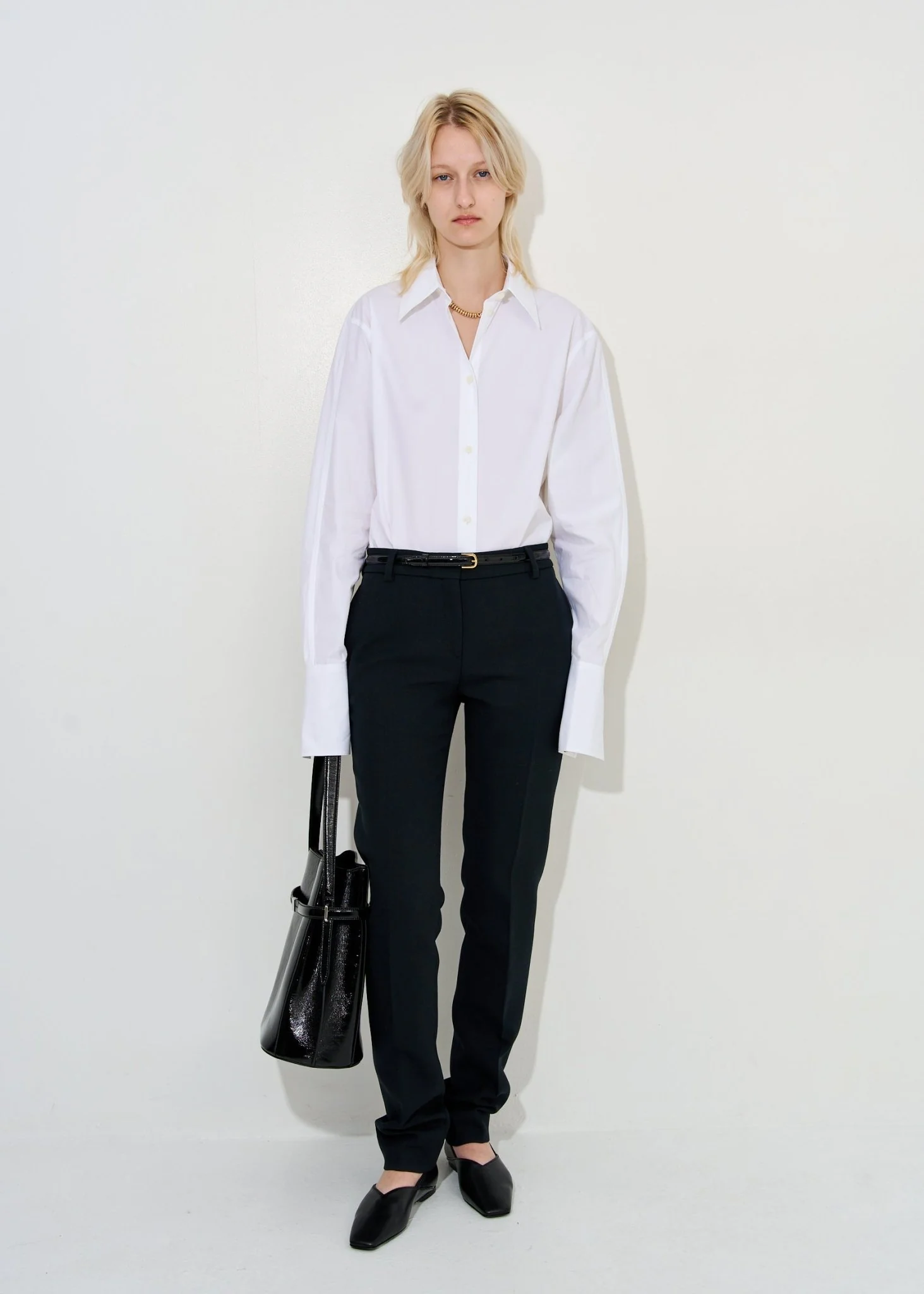 Thin Patent-Leather Trouser Belt - Image 5