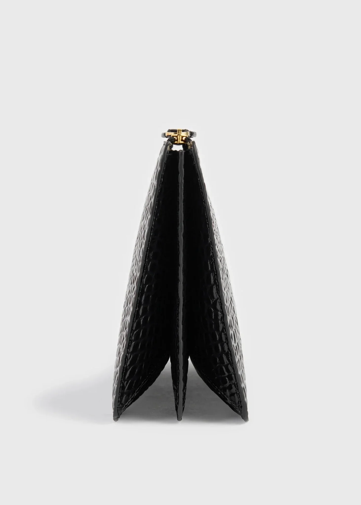 Threefold Croco-Embossed Clutch - Image 3