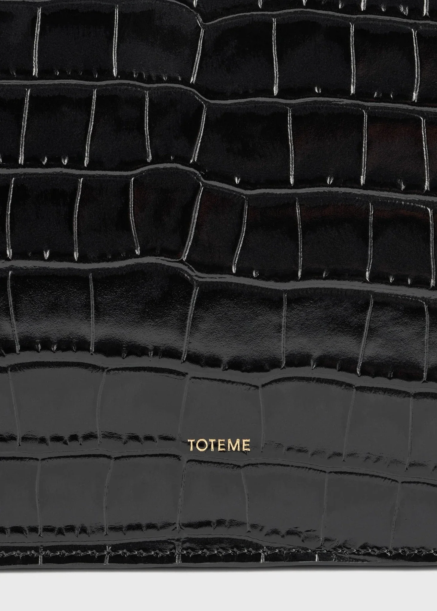 Threefold Croco-Embossed Clutch - Image 4