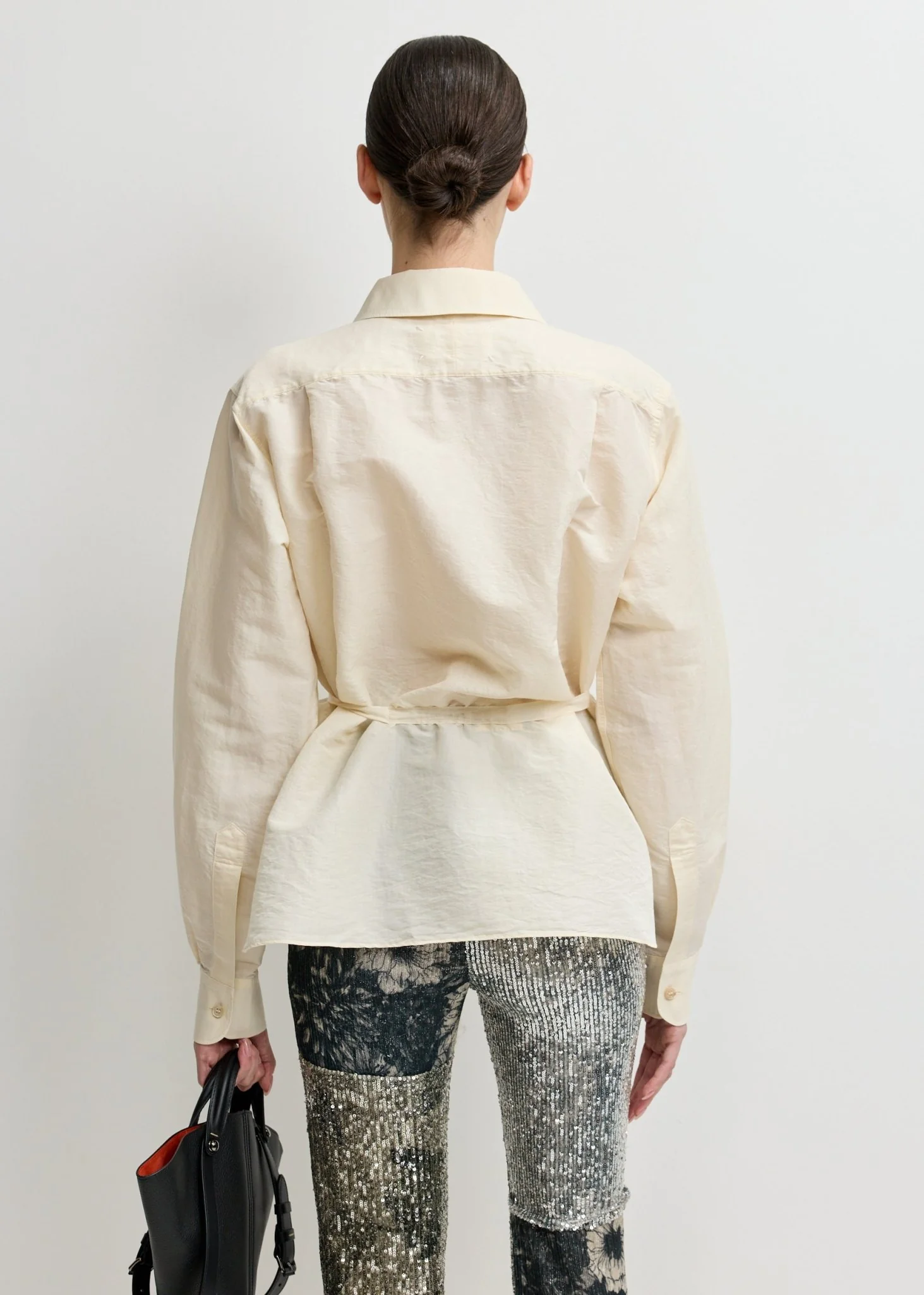 Tie-Waist Silk Shirt - Image 4