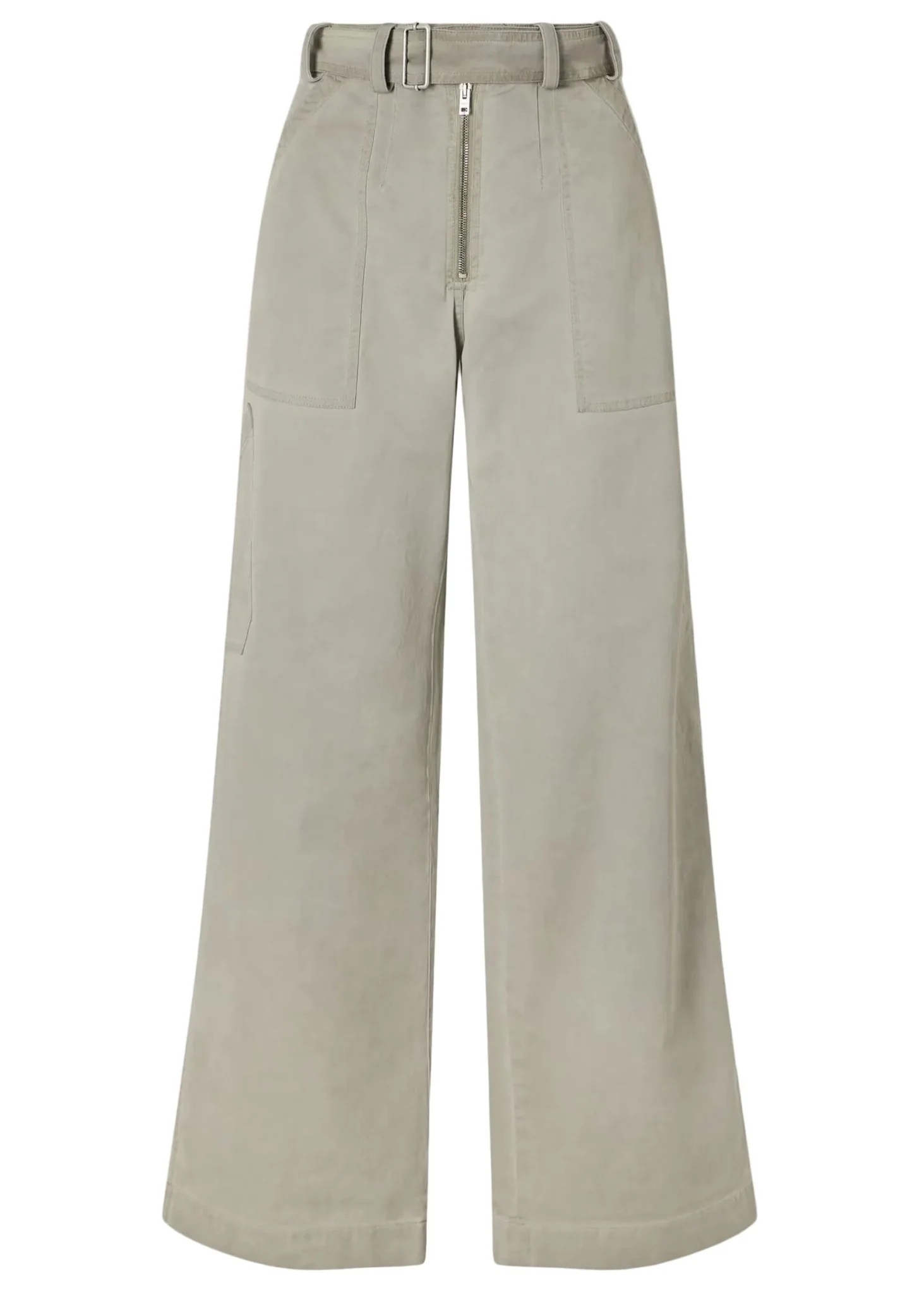 Twill Trousers With Belt
