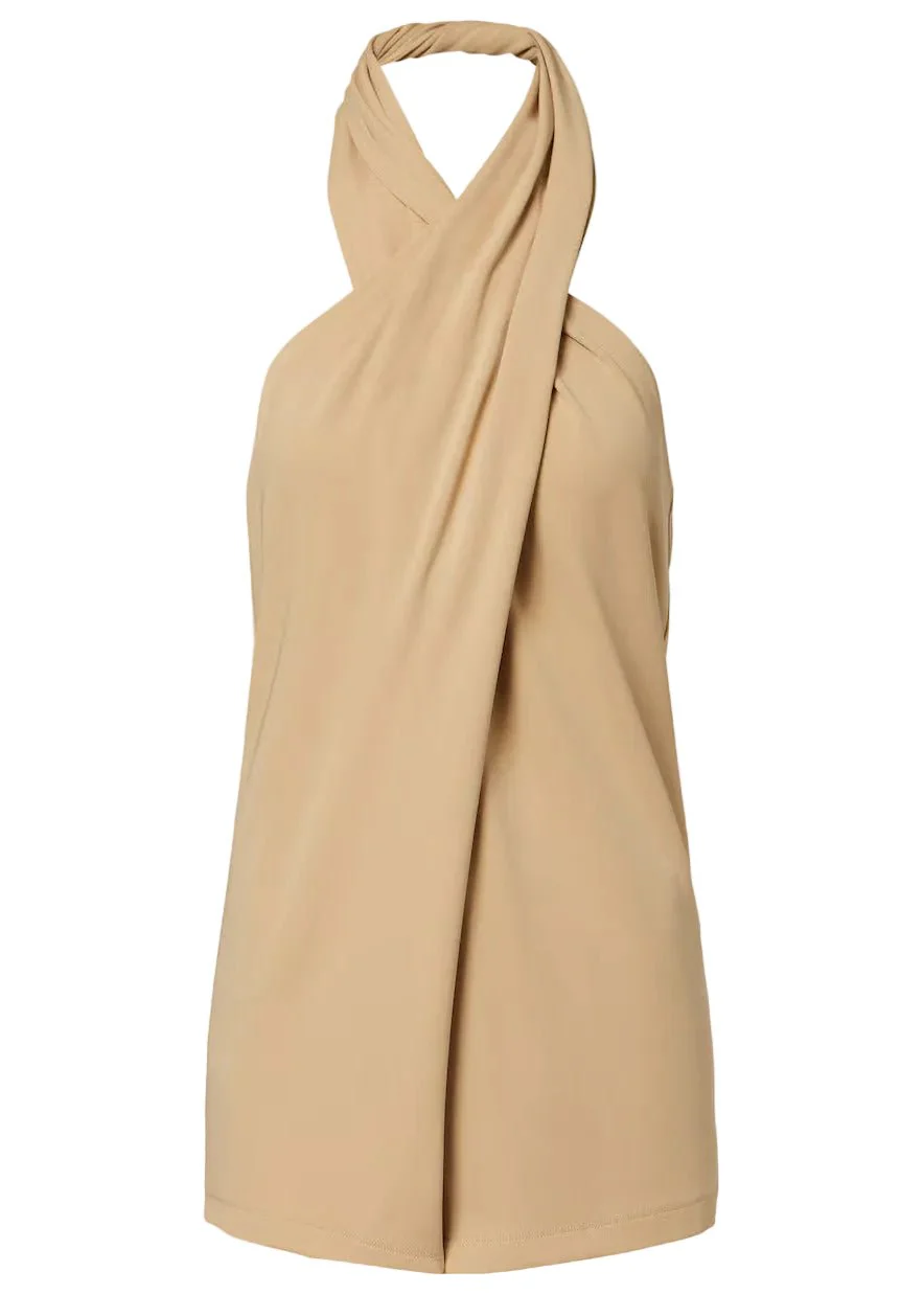 Twisted Jersey Halter Top